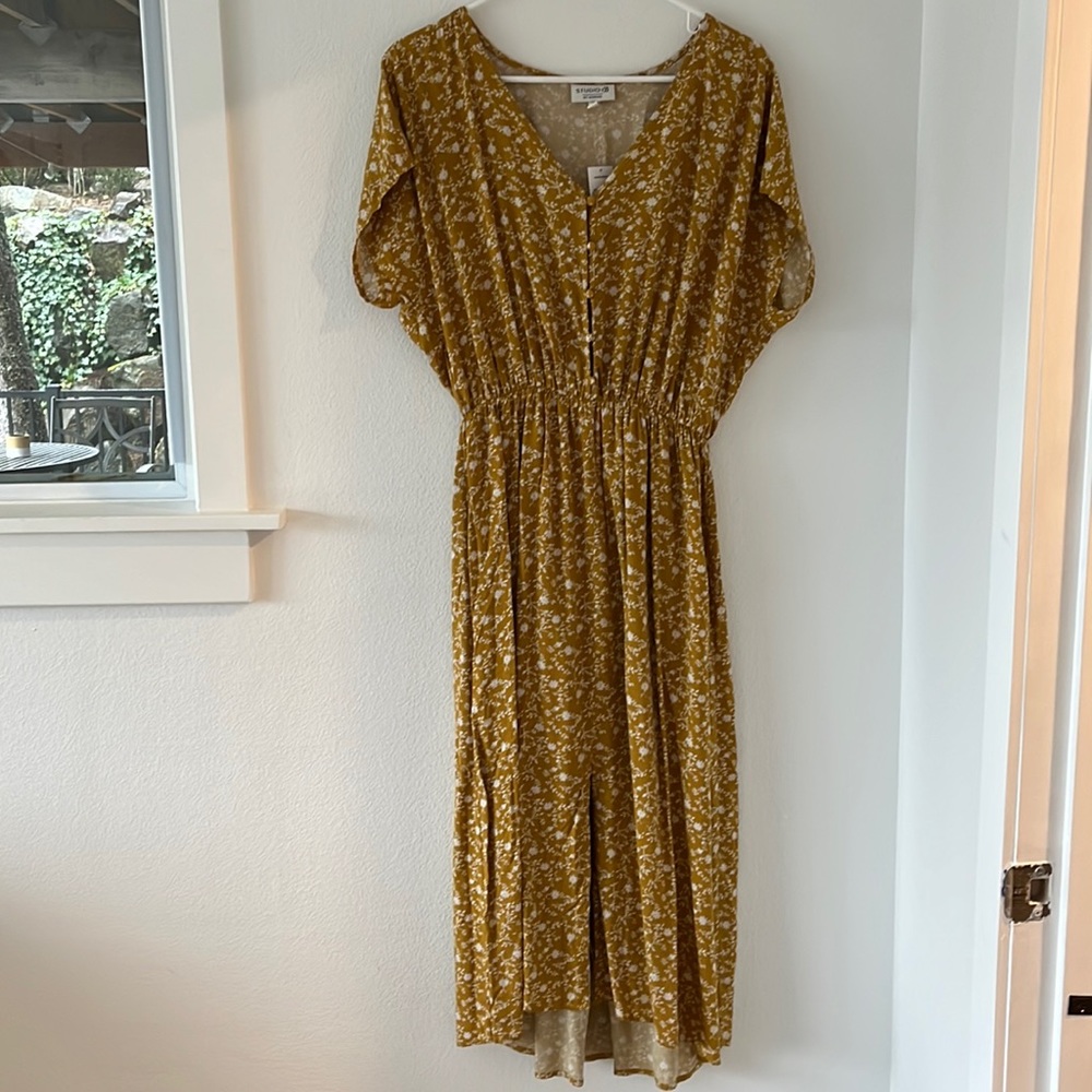 Mustard long dress